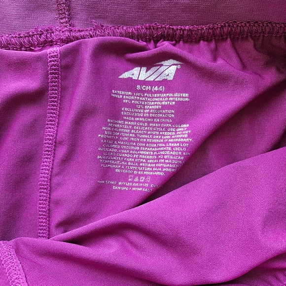 Avia Women's Vibrant Purple Athletic Shorts Small - Picture 4 of 4